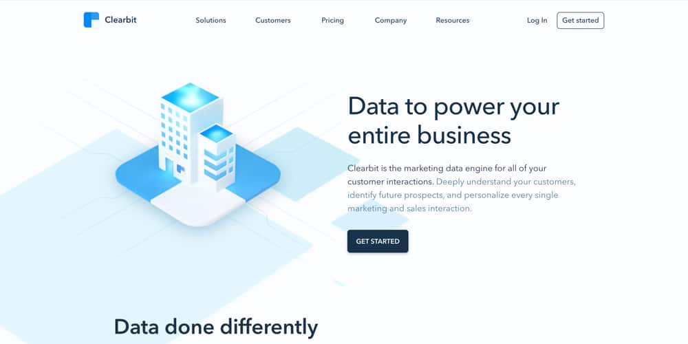 clearbit screenshot