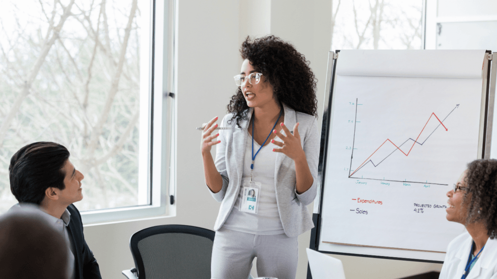 A sales rep studying top sales trends for 2024 and beyond