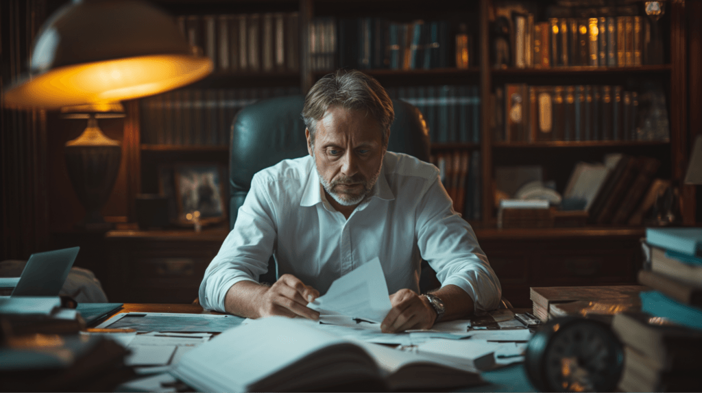 A CEO thinking of the important tasks to delegate effectively