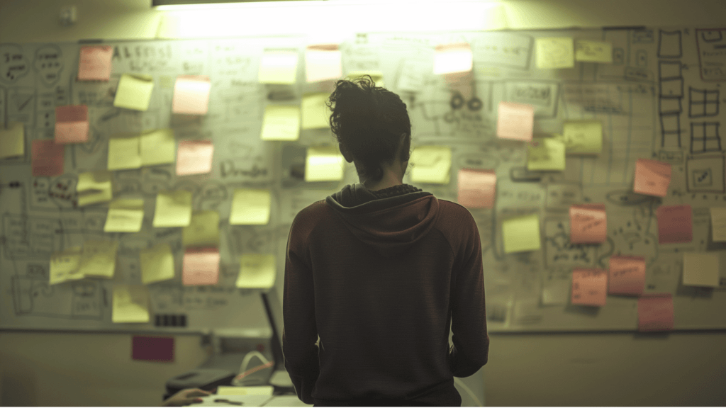 A person choosing between key features and which sentiment analysis tool can help with social listening