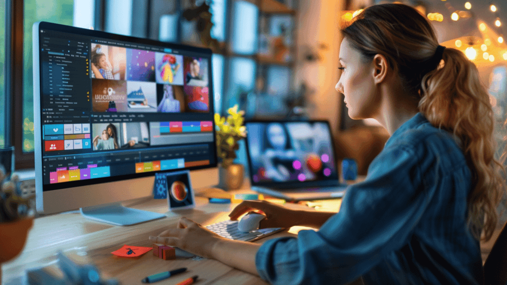 Virtual assistant busy working for many businesses and large companies